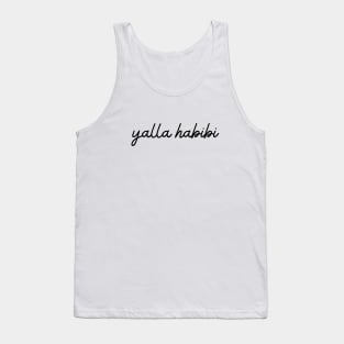 yalla habibi - black Tank Top